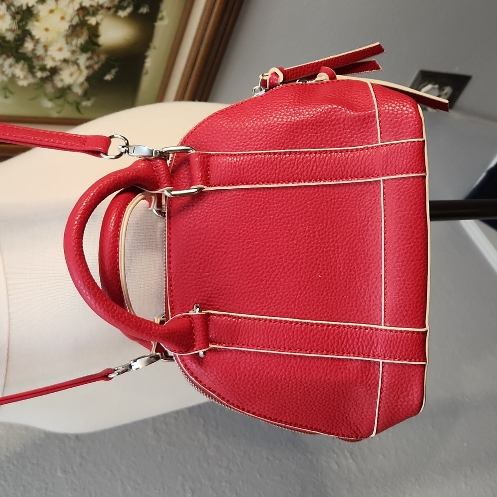 Charmin Charlie red and white purse Dopamine Dressing Pop Of Red Vintage